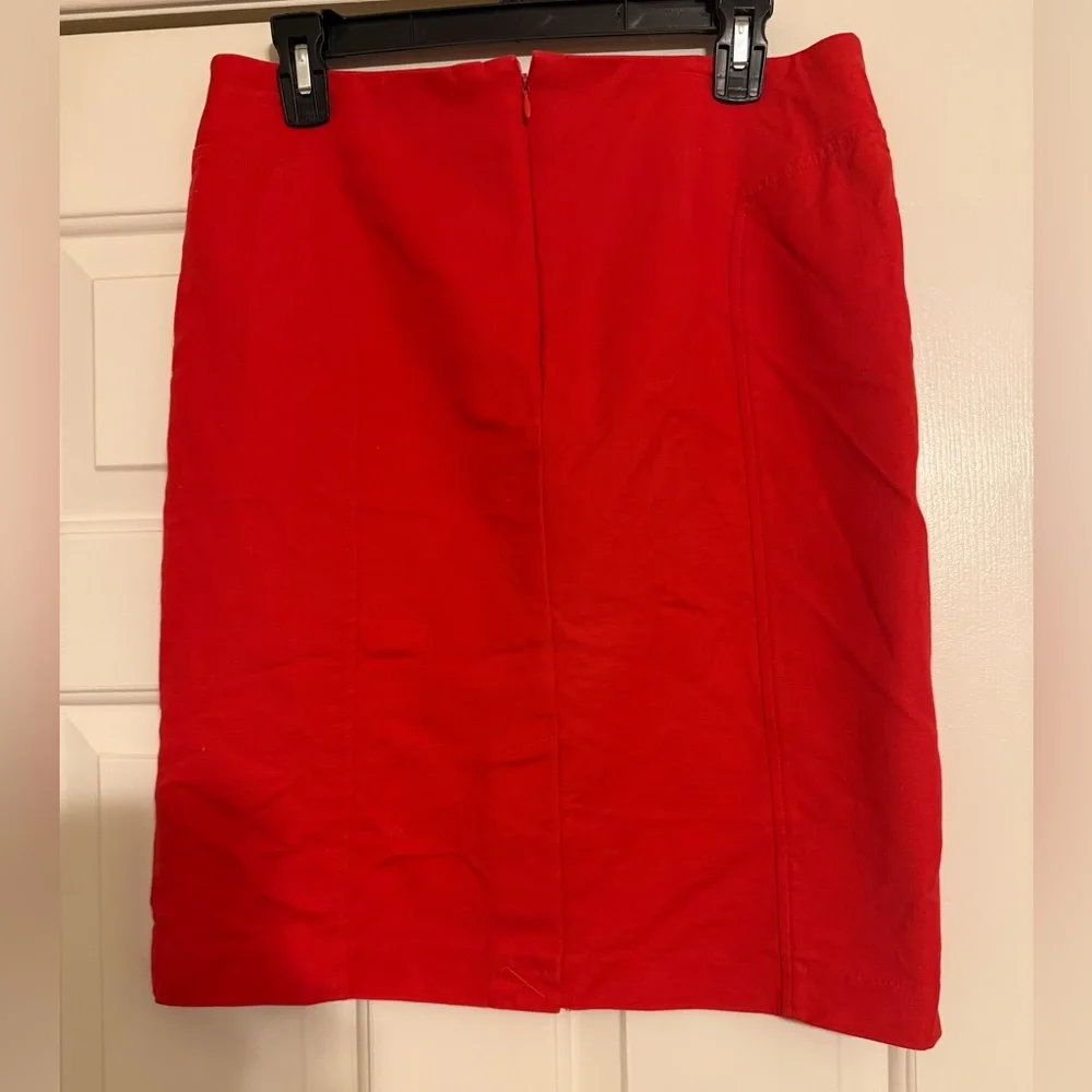 Kenar Fiery Lipstick Red Pencil Skirt 10 Medium - Picture 4 of 6